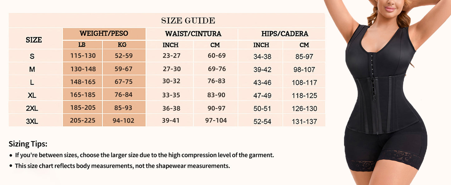 Overbust Full Body Shapewear – Tummy Control & Butt Lifter Compression Garment