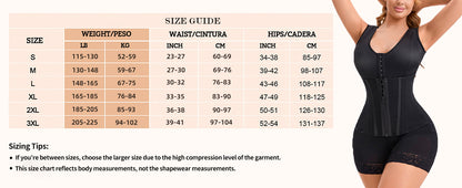 Overbust Full Body Shapewear – Tummy Control & Butt Lifter Compression Garment