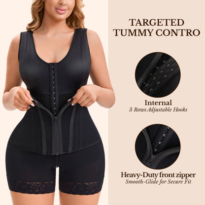 Overbust Full Body Shapewear – Tummy Control & Butt Lifter Compression Garment