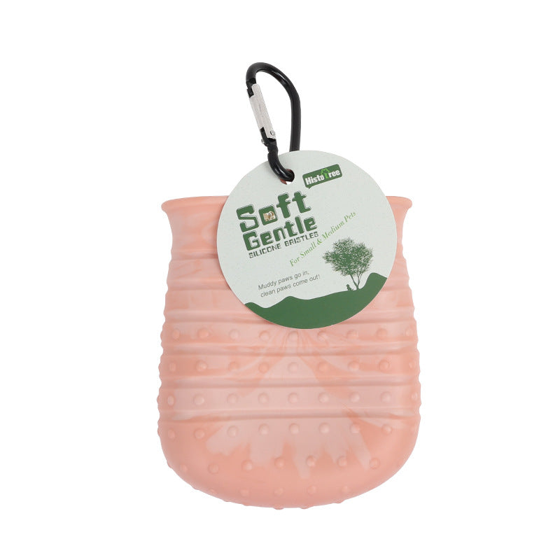 2-in-1 Dog Paw Cleaner Cup – Portable Pet Foot Washer with Soft Brush