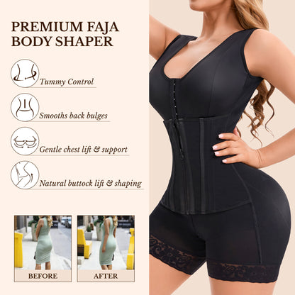 Overbust Full Body Shapewear – Tummy Control & Butt Lifter Compression Garment