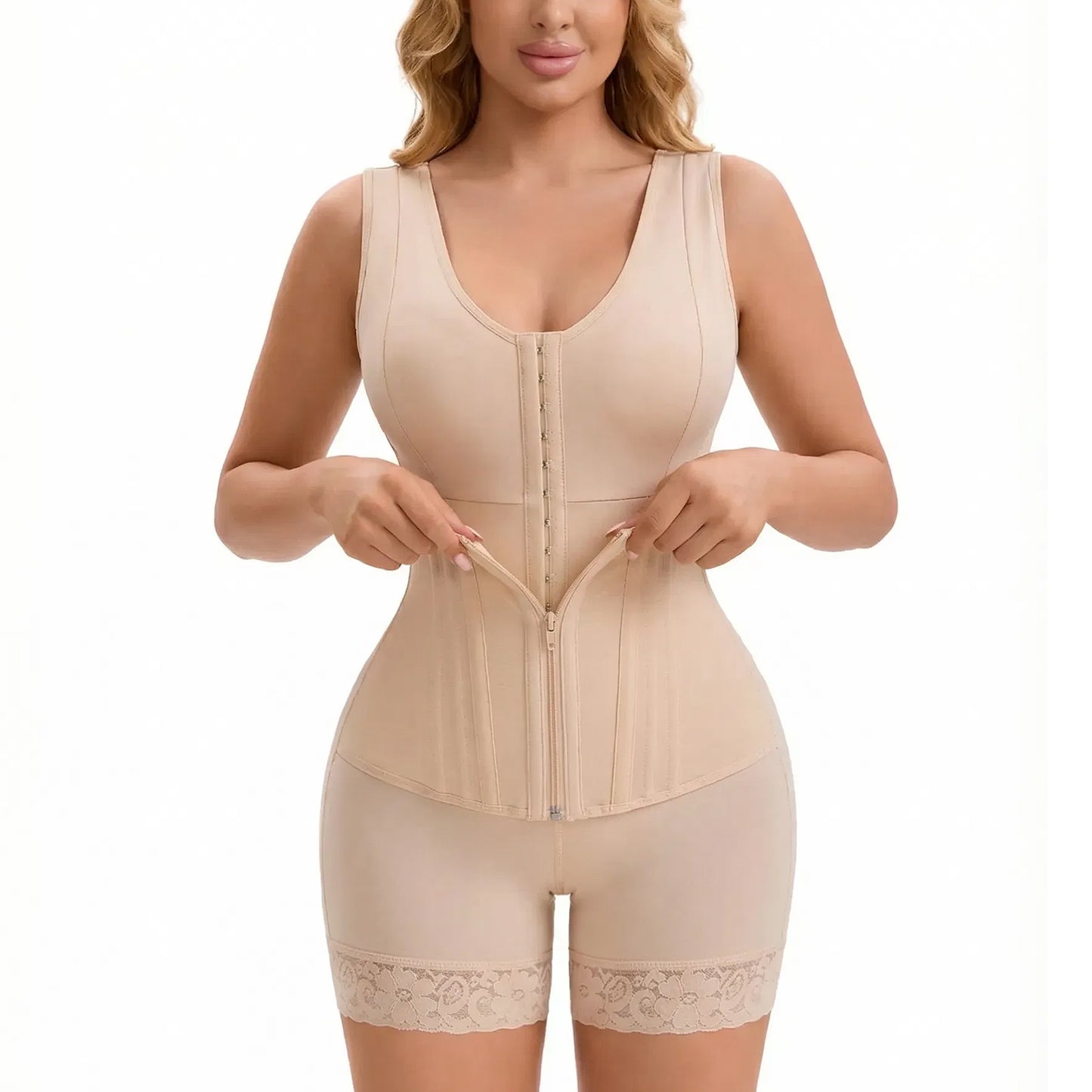 Overbust Full Body Shapewear – Tummy Control & Butt Lifter Compression Garment