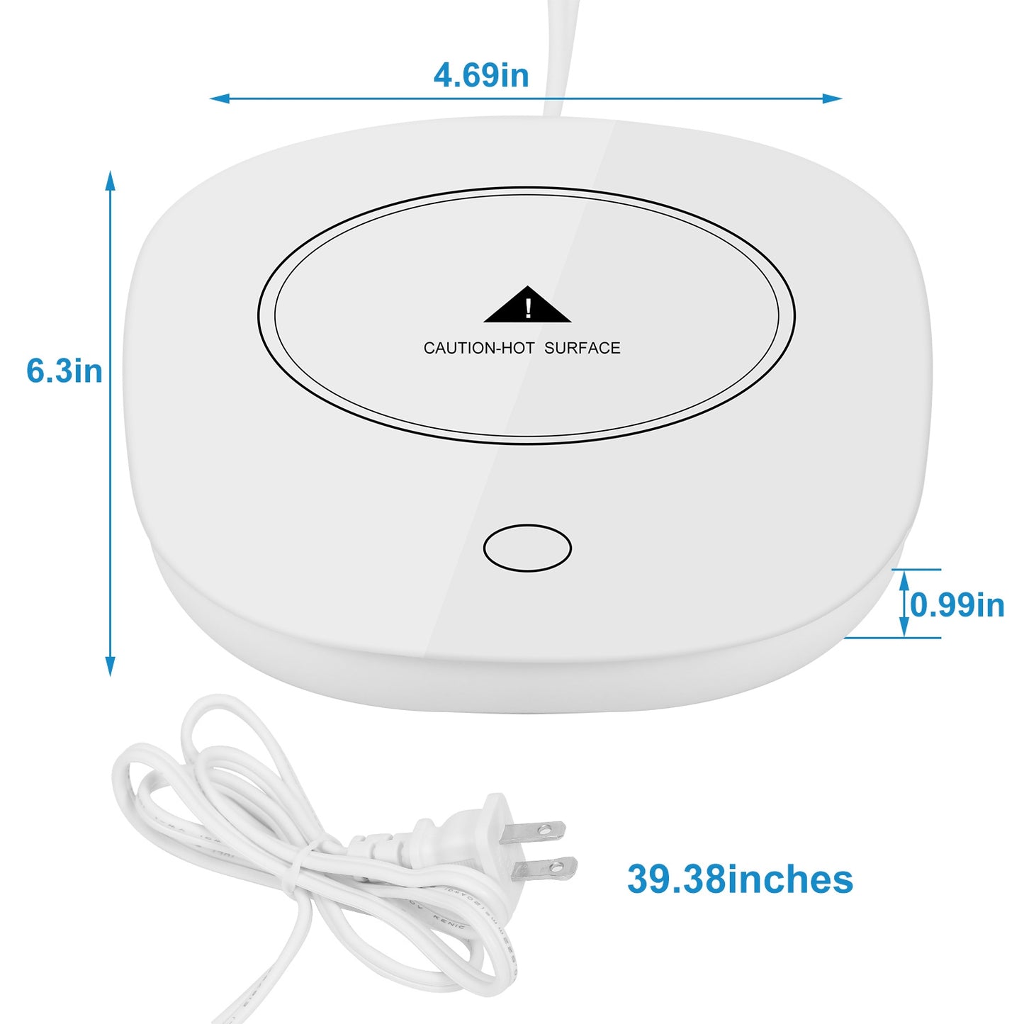 Electric Coffee Mug Warmer with Automatic Shut-Off