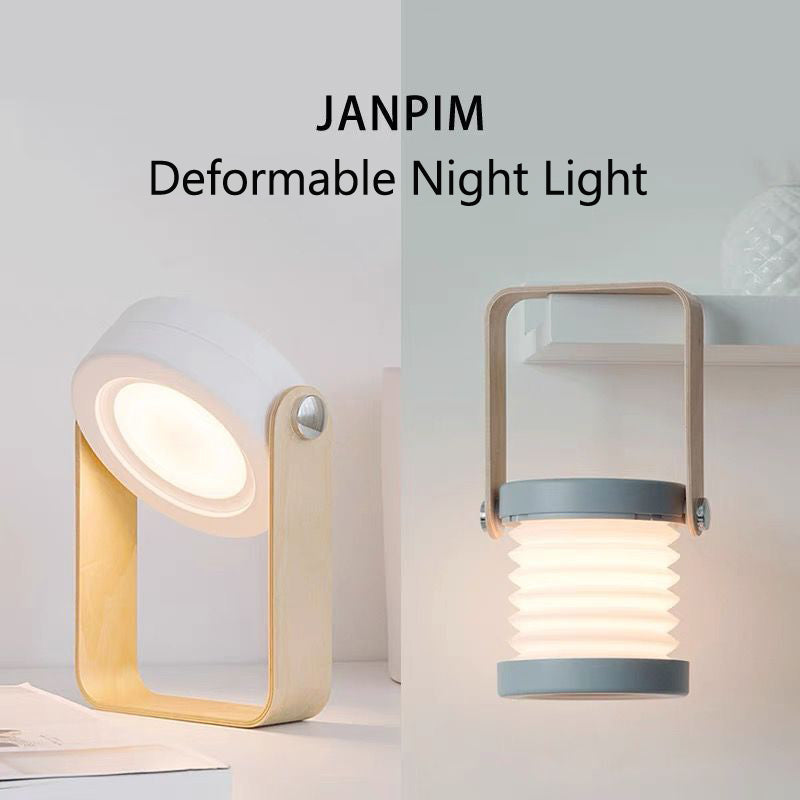 Foldable USB Rechargeable LED Night Lamp – Dimmable & Portable