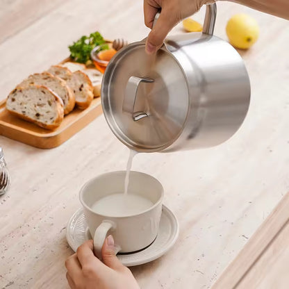 2L Stainless Steel Kitchen Filter Pot with Frying Basket