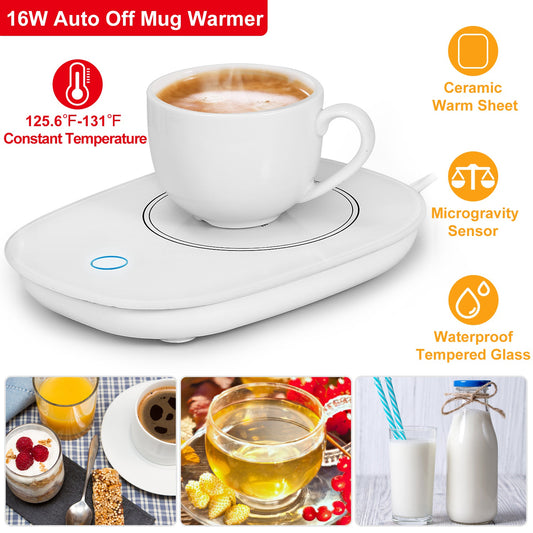 Electric Coffee Mug Warmer with Automatic Shut-Off
