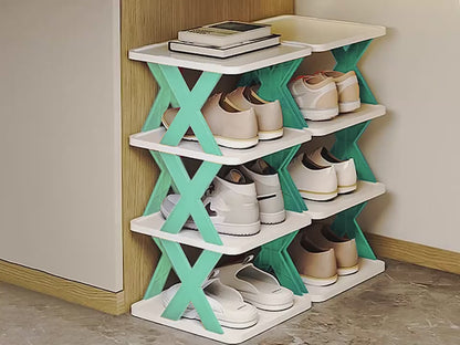 9-Tier Narrow Shoe Rack – Vertical Space-Saving Organizer